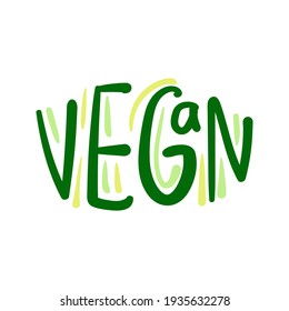 Vector eco, organic, bio logo or sign. Vegan, raw, healthy food badge, tag for cafe, restaurants, products packaging etc.