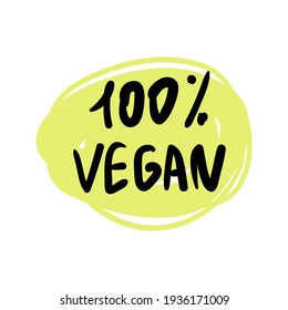 Vector eco, organic, bio logo or sign. Vegan, raw, healthy food badge, tag for cafe, restaurants, products packaging etc.