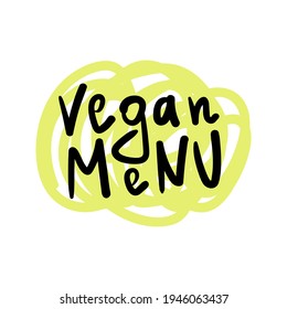 Vector eco, organic, bio logo or sign. Vegan, raw, healthy food badge, tag for cafe, restaurants, products packaging etc.