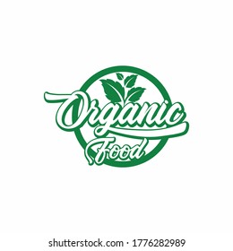 Vector eco, organic, bio logos or signs. Vegan, raw, healthy food badges, tags set for cafe, restaurants, products packaging etc.