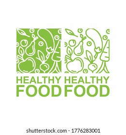 eco vectorial, orgánico, bio logos o signos. Insignias de comida vegana, crudas, saludables, etiquetas para cafés, restaurantes, envasado de productos, etc.
