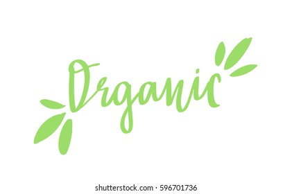 Vector eco, organic, bio logos. Vegan, raw, healthy food badges, tags set for cafe, restaurants, products packaging