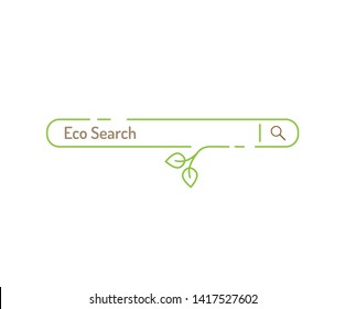  vector eco search engines on a white background