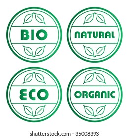 vector eco stamps