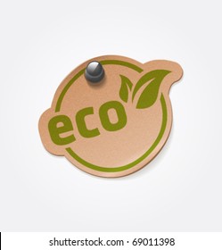 Vector Eco Sticker.