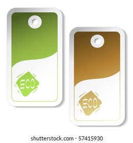 Vector eco stickers