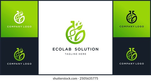 Vector of ecolab solution logo design template, can be used in various media easily, editable