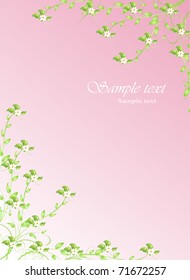 vector ecological template for greeting card