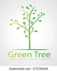 vector of an ecological tree representing kindness to the environment, if you want you can edit it