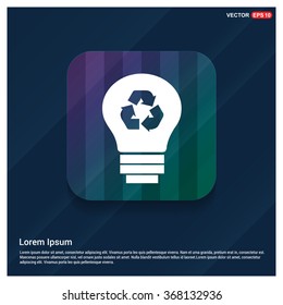 Vector Ecology bulb Icon