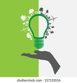Vector ecology concept 