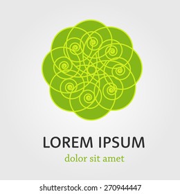 Vector ecology concept. Business abstract icon. 