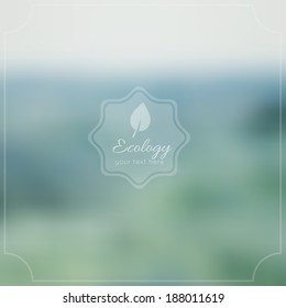 Vector ecology forest background