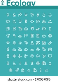 Vector ecology icon set