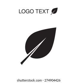 Vector ecology logo or icon in eps, nature logotype