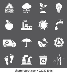 Vector ecology and recycle icons