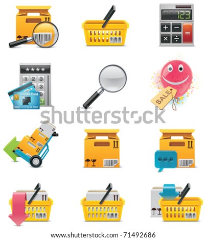 Vector e-commerce icon set