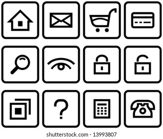 Vector E-Commerce Icon Set  You'll find more icons like this in my portfolio