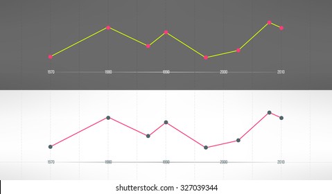 Vector economic finance graphics charts. Market sale diagram graph for presentation.