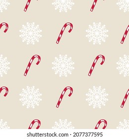 vectorial ecru caña de caramelo feliz navidad a fondo de patrón sin fisuras