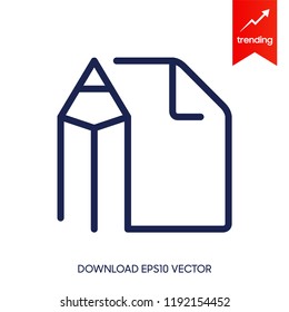 Vector Edit File Icon