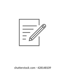 Vector Edit File Icon