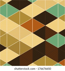 A Vector Editable Abstract Geometrical Retro Background