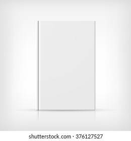 Vector editable book cover template on white background