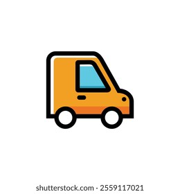 Vector editable of box car icon