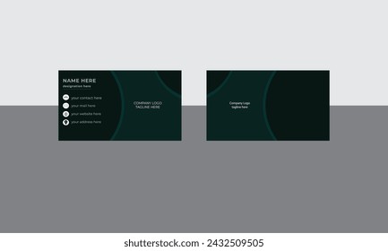 vector editable business card design for your personal and company business.