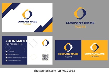 Vector editable Business card and logo