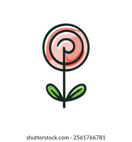 vector editable of cartoon flower