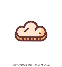 vector editable of cloud icon
