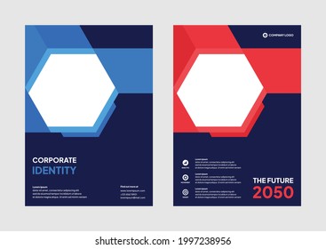 vector editable corporate brochure design template. professional business flyer modern design background. real estate promotion banner background illustration