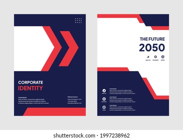 Vektorbearbeitbare Vorlage für Corporate Broschüren. professioneller Business-Flyer, moderner Design-Hintergrund. Bannerhintergrund zur Immobilienförderung