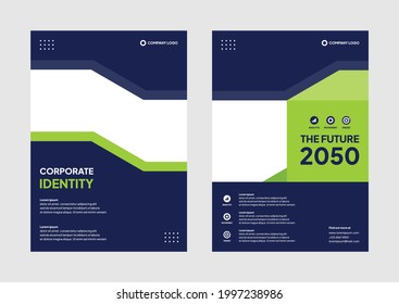 vector editable corporate brochure design template. professional business flyer modern design background. real estate promotion banner background illustration