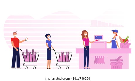 Cartoon Color Characters People Customers Tools Stock Vector (Royalty ...