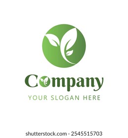 Un logotipo de medicina verde editable de Vector