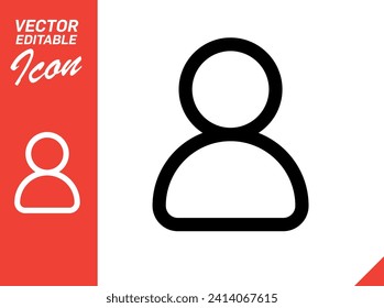 Vector Editable Icon Business Card Name Surname