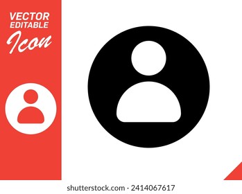 Vector Editable Icon Business Card Name Surname