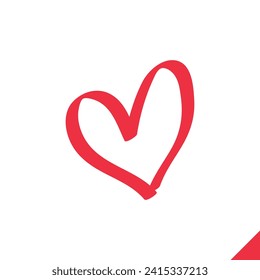Vector Editable Icon Heart of Valentine's Day
