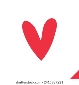 Vector Editable Icon Heart of Valentine's Day