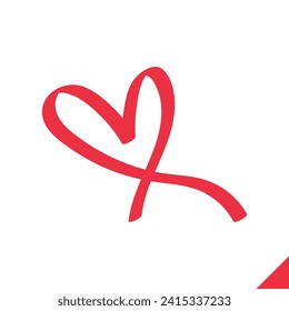 Vector Editable Icon Heart of Valentine's Day