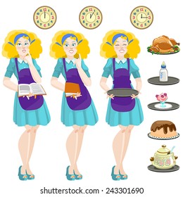 vector editable illustration in cartoon style