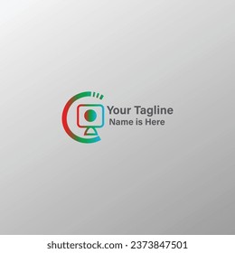 Vector editable logo for company, logo for business, brand identifier creative logo, c-logo design, logo for cinema.