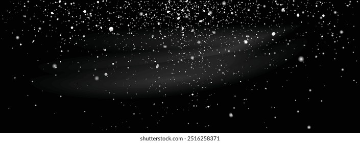 Vector editable new year transparent snow background