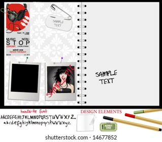 vector editable notebook