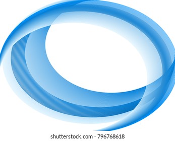 Vector editable pattern, geometric graphic design. Abstract blue curves with silk effect on white background. Futuristic abstract vector pattern design for cover and flier layouts, printing products.