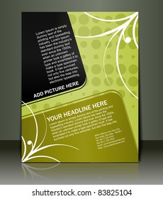 Vector editable Presentation of Flyer/Poster design content background.