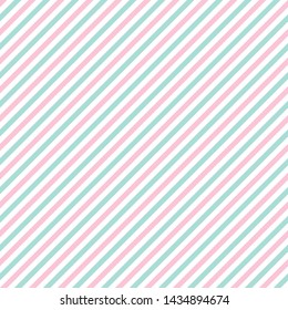 Vector Editable Seamless Pattern Digital Paper Of Kawaii Cute Blue And Pink Candy Colored Stripes For Wrapping Paper Or Scrapbook Crafting Kids Children Projects Or Textile Print Design